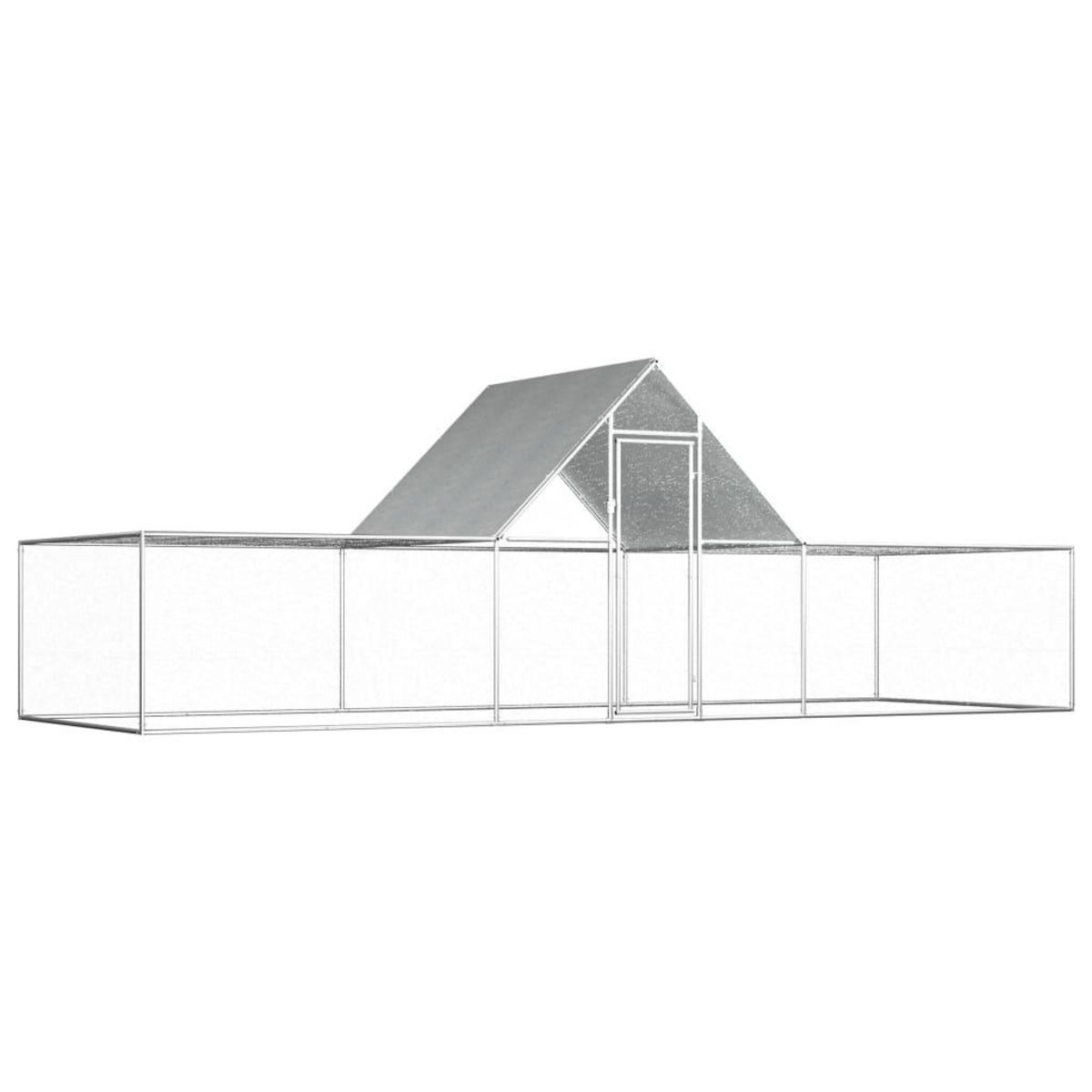 VIDAXL Poulailler 6 x 2 x 2 m Acier galvanise