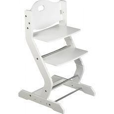 TISSI Chaise haute avec plateau blanc