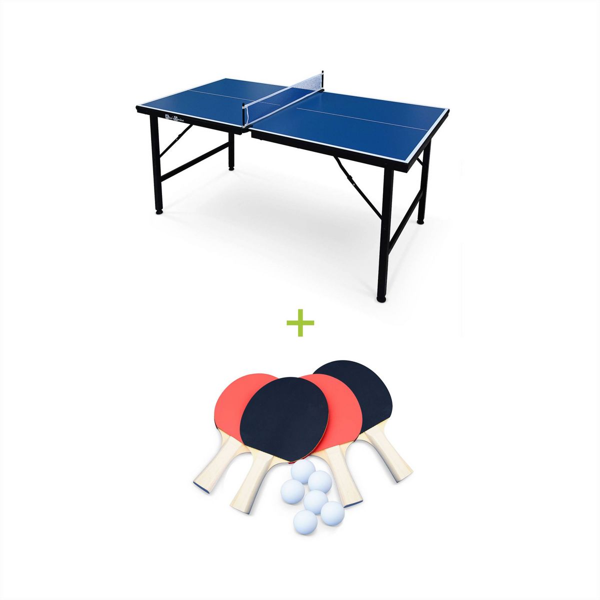 Ensemble de tennis de table/ping-pong Kids Fun - avec 4x raquettes et 6x  balles 
