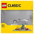 LEGO Classic 11024 - La plaque de construction grise, Socle de Base pour Construction, Assemblage et Exposition