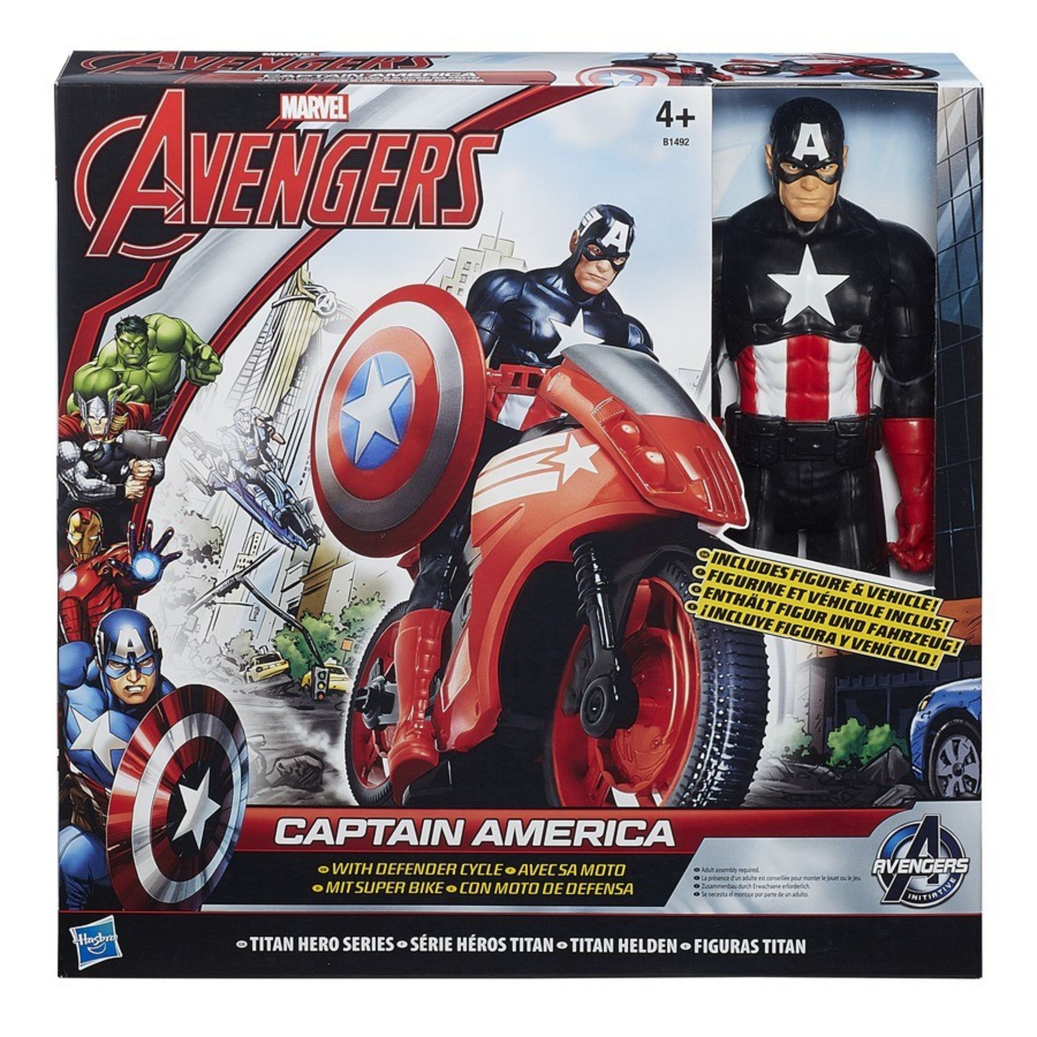 HASBRO Figurine Captain America et sa moto pas cher 