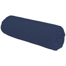 drap housse uni coton 57 fils bleu nuit  coton unis (Bleu marine)