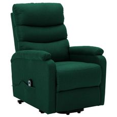 Fauteuil inclinable Vert fonce Tissu