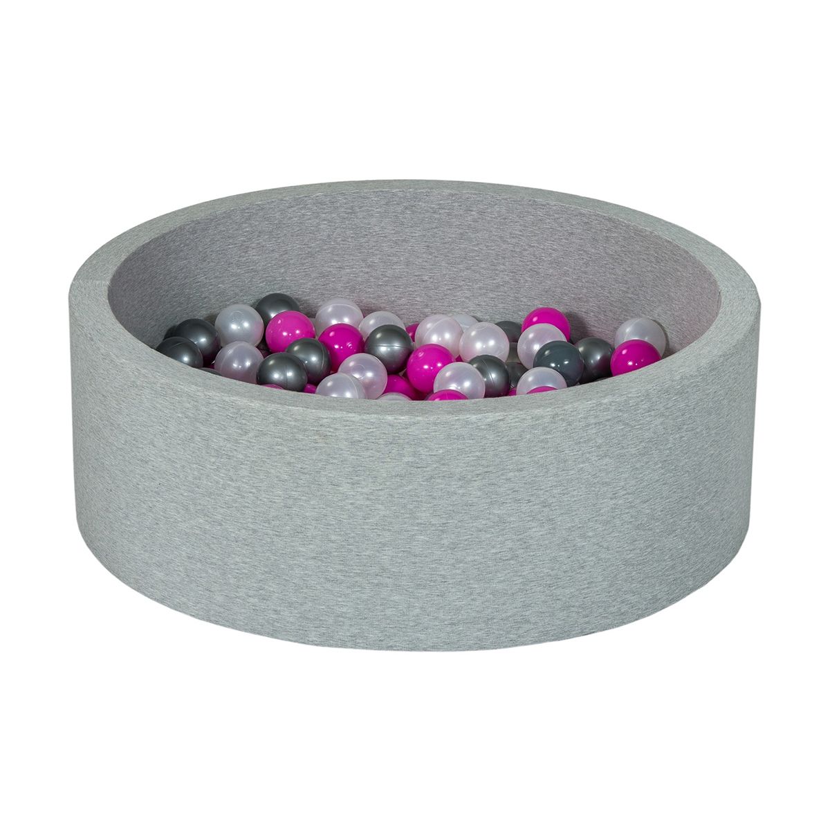  Piscine à balles Aire de jeu + 200 balles perle, rose, argent