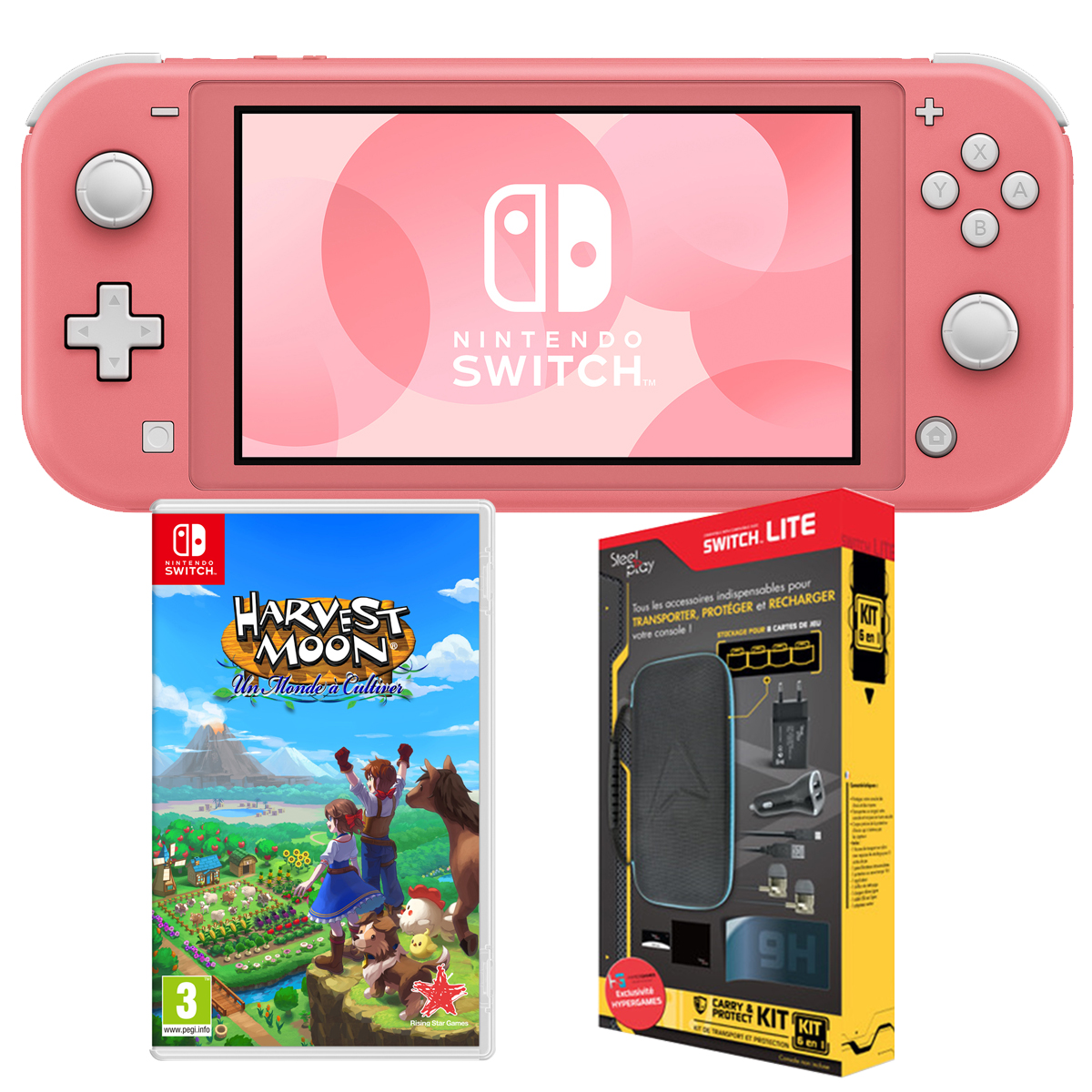 Pack 9 Accessoires Nintendo Switch Exclusivité Auchan pas cher