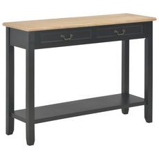 Table console Noir 110x35x80 cm Bois