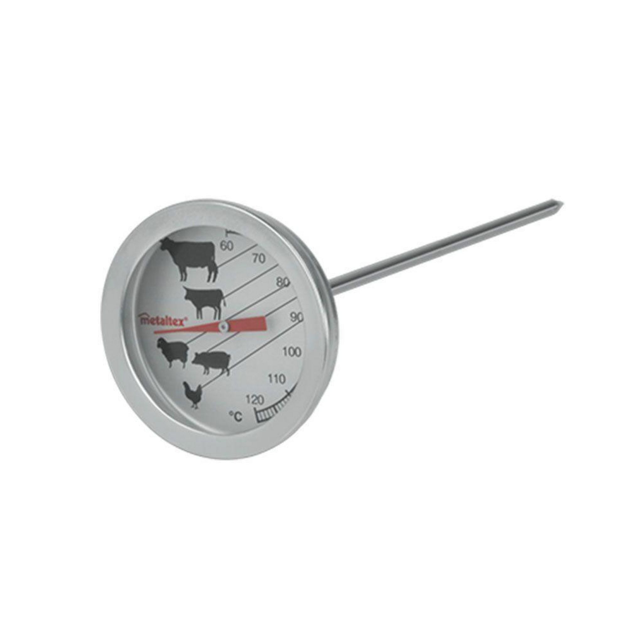 Metaltex Thermomètre à viande 120°c - 298046 pas cher 