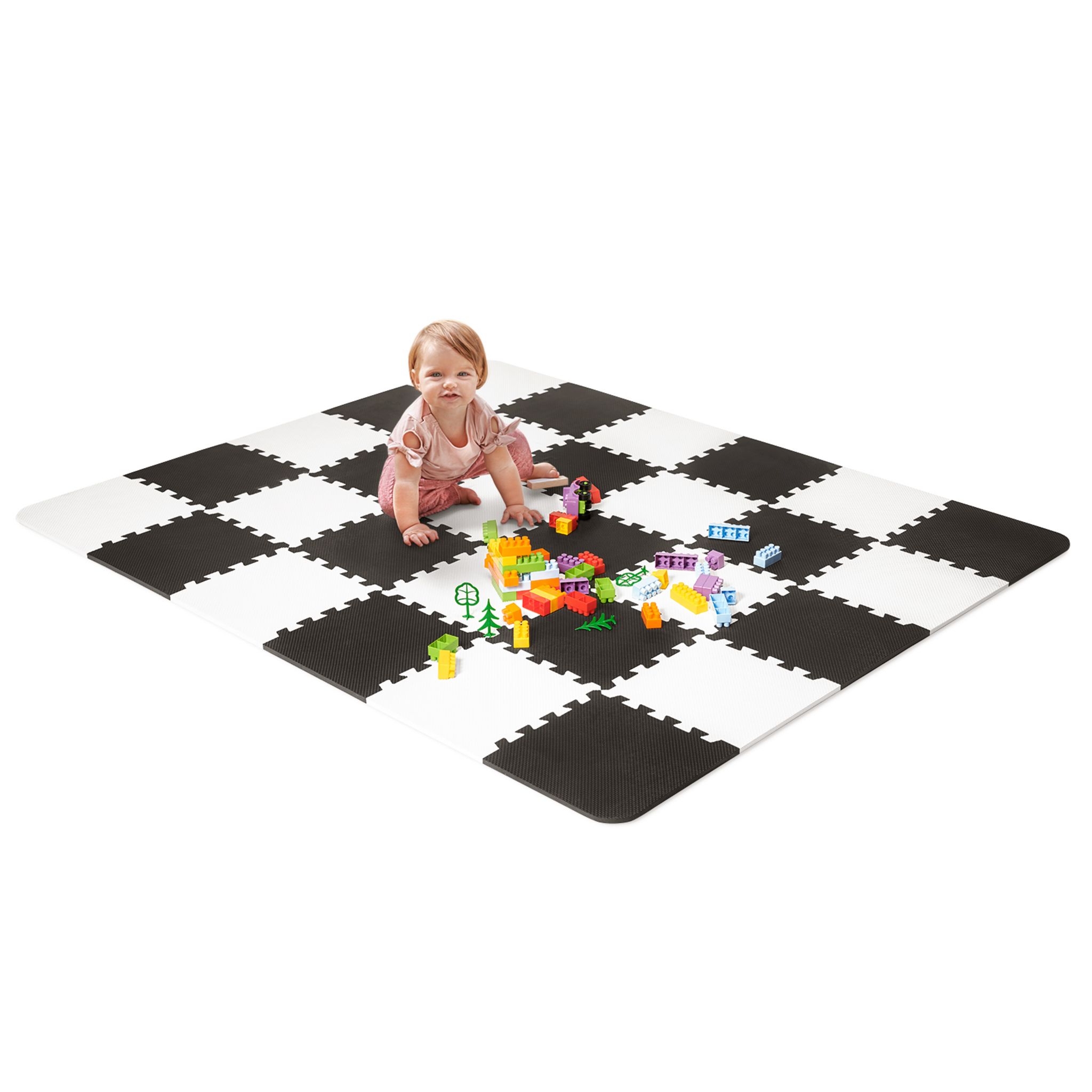 18 Dalles Tapis Puzzle Mousse De Sol Pour Enfant À Bord Droit