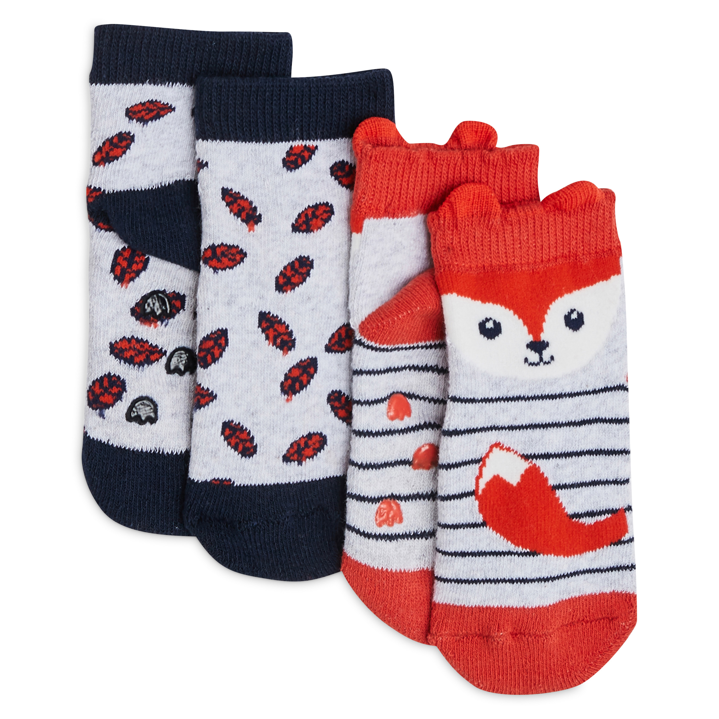 Lot de 3 paires de chaussettes 'renard