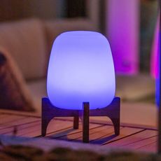 Lampe de table sans fil LED PALMY Bois clair Bambou H26CM