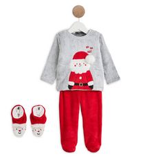 In Extenso Pyjama 2 Pieces Noel Chaussons Bebe Garcon Pas Cher A Prix Auchan