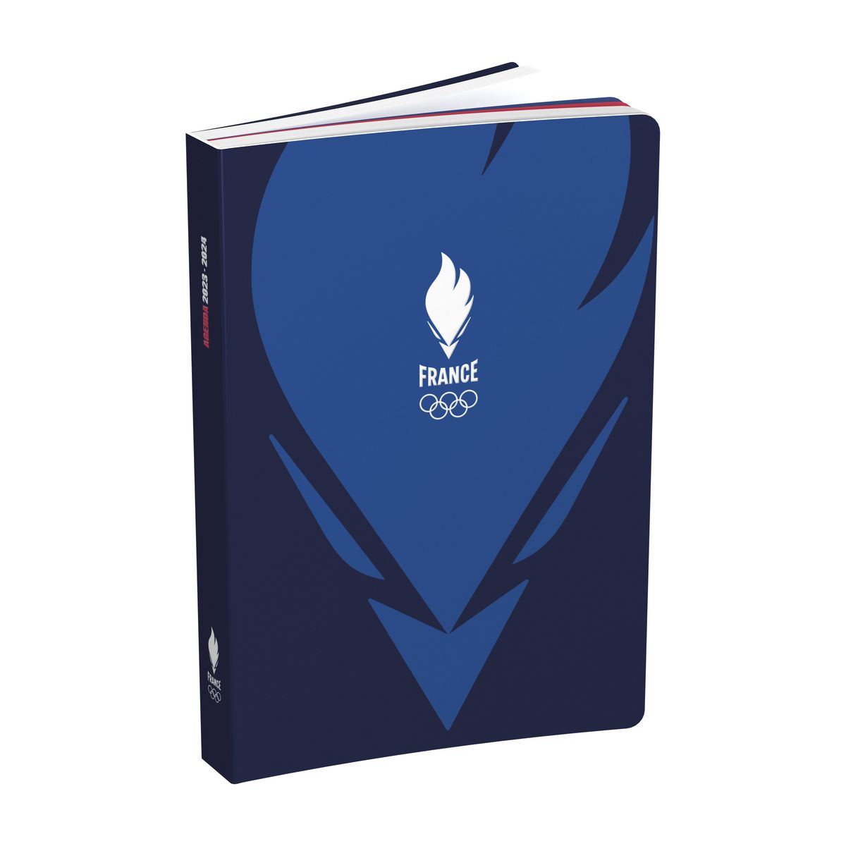 PARIS 2024 Agenda scolaire journalier 12x17 cm bleu flamme 20232024