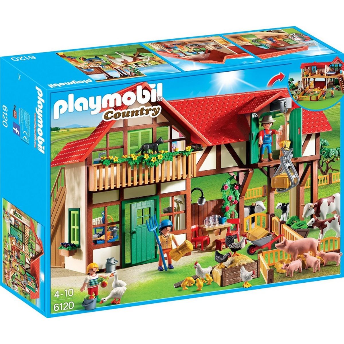 PLAYMOBIL 6120 - Country - Grande ferme pas cher 