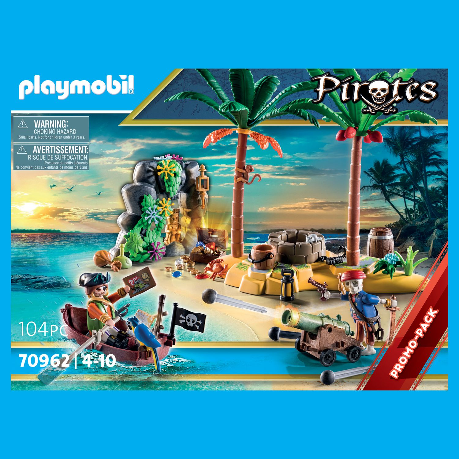 Playmobil - Pirates 71254 Starter Pack Pirate et Barque