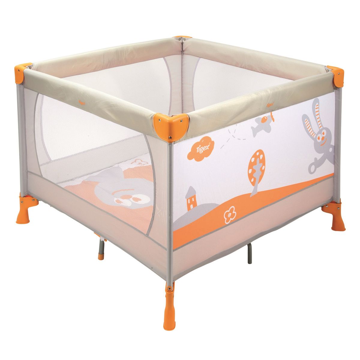 Tigex Parc Lit 95x95 Lapin Gris Pas Cher A Prix Auchan