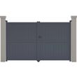 Portail aluminium  Maurice  - 299.5 x 180.9 cm - Gris