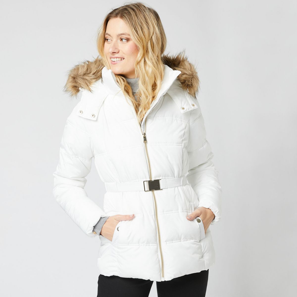 Veste doudoune shop blanche femme