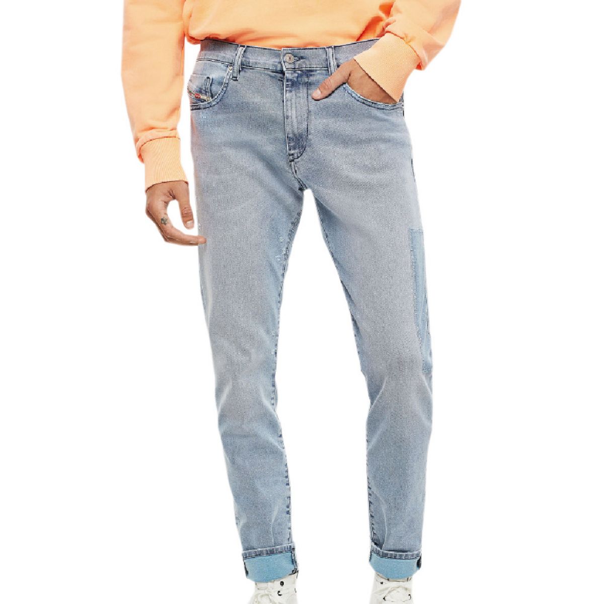 DIESEL Jeans Bleu Clair Homme Diesel Strukt pas cher Auchan.fr