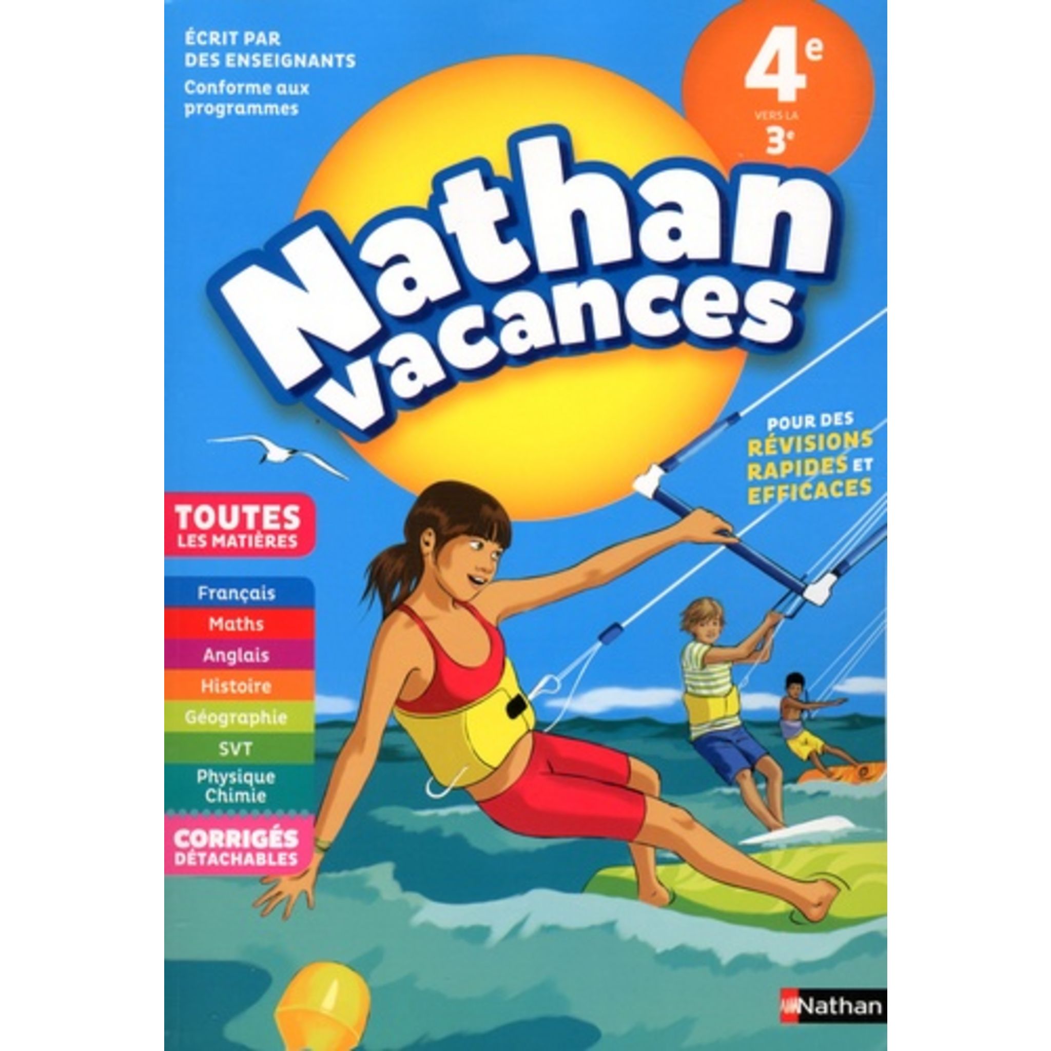 Livre Histoire Géographie 3eme Nathan En Ligne NATHAN VACANCES TOUTES LES MATIERES DE LA 4E VERS LA 3E. EDITION 2018,  Manns Dominik pas cher à prix Auchan
