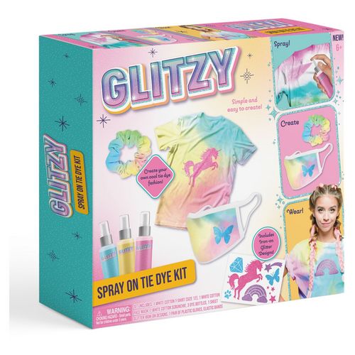 Loisirs créatifs - Glitzy - Coffret Spray on Tie & Dye Kit