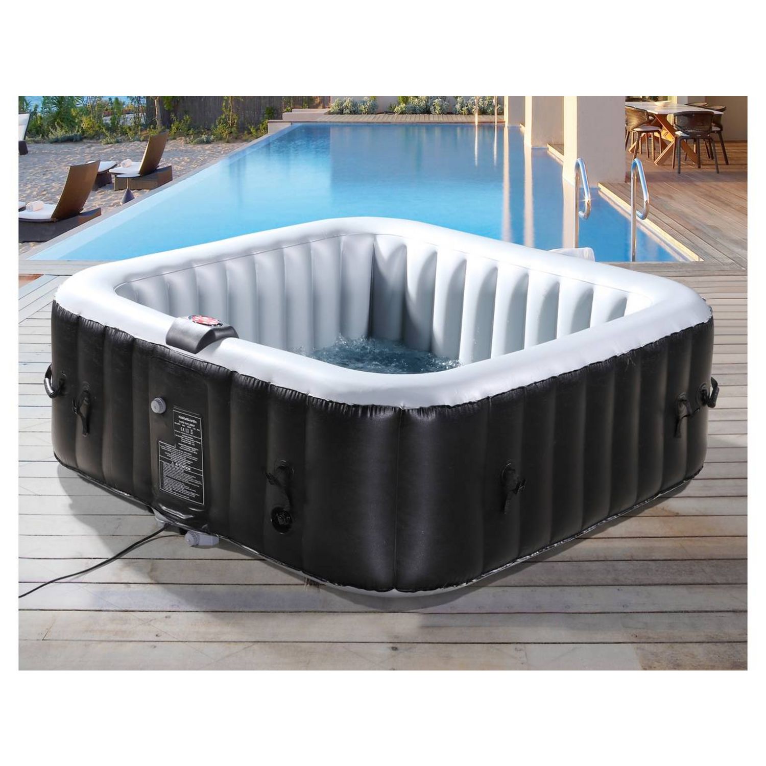 Spa gonflable xtra rond bulles 8 places - infinite spa INFINITE SPA Pas  Cher 