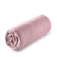 ACTUEL Drap housse uni en jersey coton - collection permanente (Rose clair )