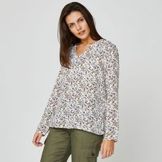 IN EXTENSO Blouse manches longues col v fleurie femme