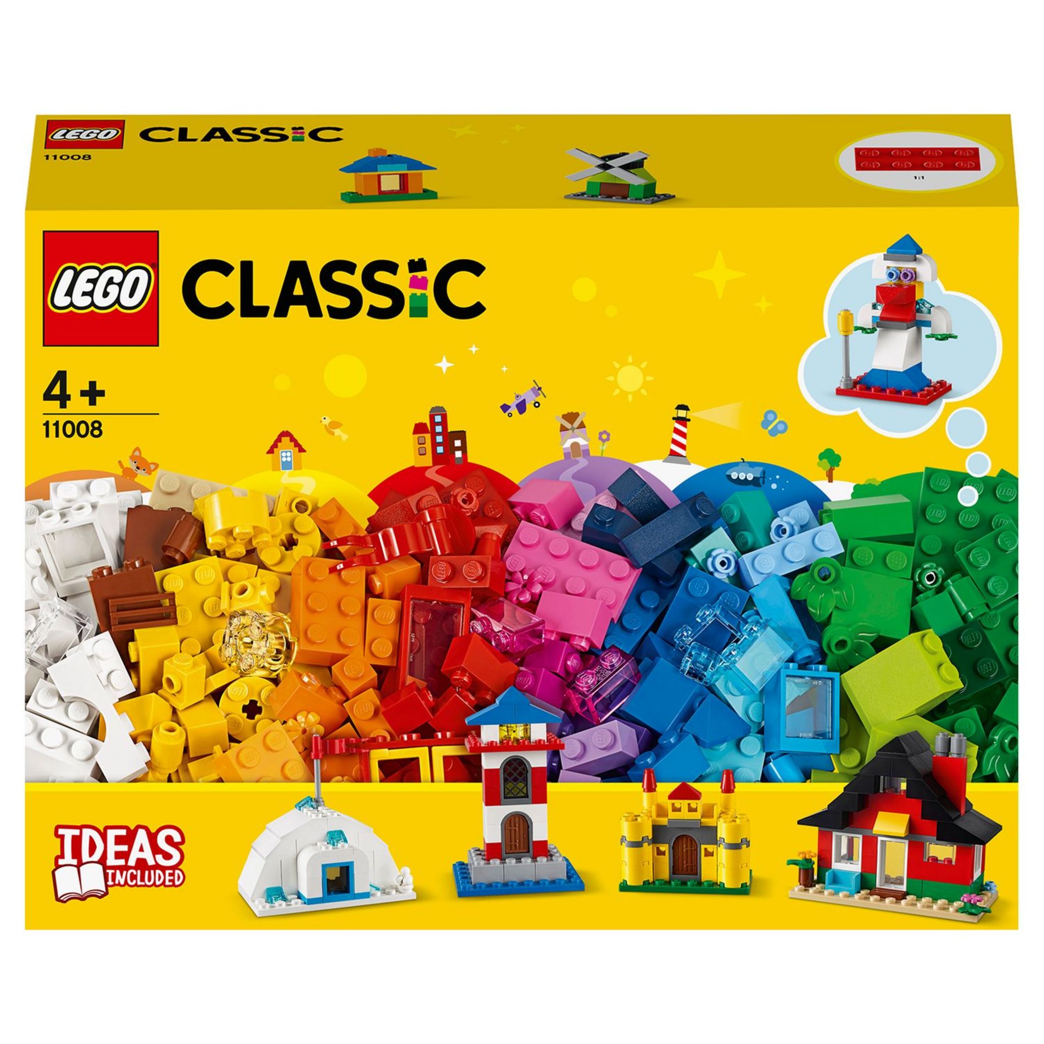 LEGO 11028 Classic L'Amusement Créatif Pastel, Jouets Briques pour Filles  et Garçons Dès 5 Ans : Crème Glacée, Dinosaure, Chat et Plus, Cadeau