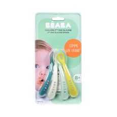 Beaba Lot De 4 Cuilleres 2eme Age Silicone Pas Cher A Prix Auchan