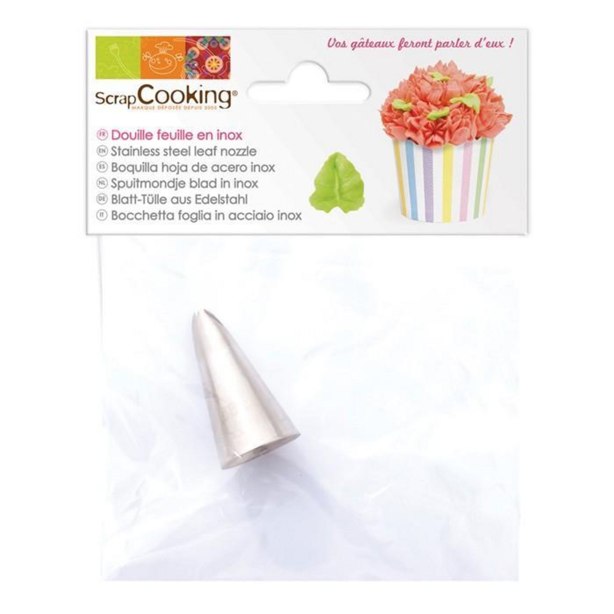 Douille russe - fleur pivoine - inox - Scrapcooking