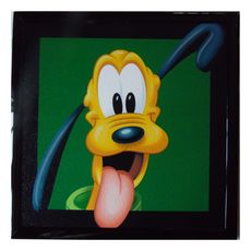  Tableau Pluto Disney Mickey cadre 23 x 23 cm