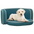 Canape pliable pour chien Turquoise 76x71x30 cm Coussin lavable