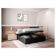 Ensemble Lit coffre avec sommier relevable 140x190 cm LEO + matelas mousse 140x190 cm ANNA