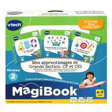 VTECH MagiBook - Mes apprentissages de Grande Section, CP & CE1 (à la découverte de l'alphabet, à la découverte des sciences, j'apprends à compter avec Rex, Bella et leurs amis)