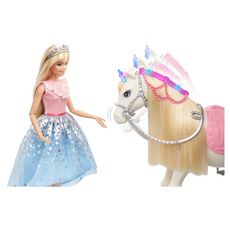 BARBIE Poupée Barbie Princesse et son cheval merveilleux 