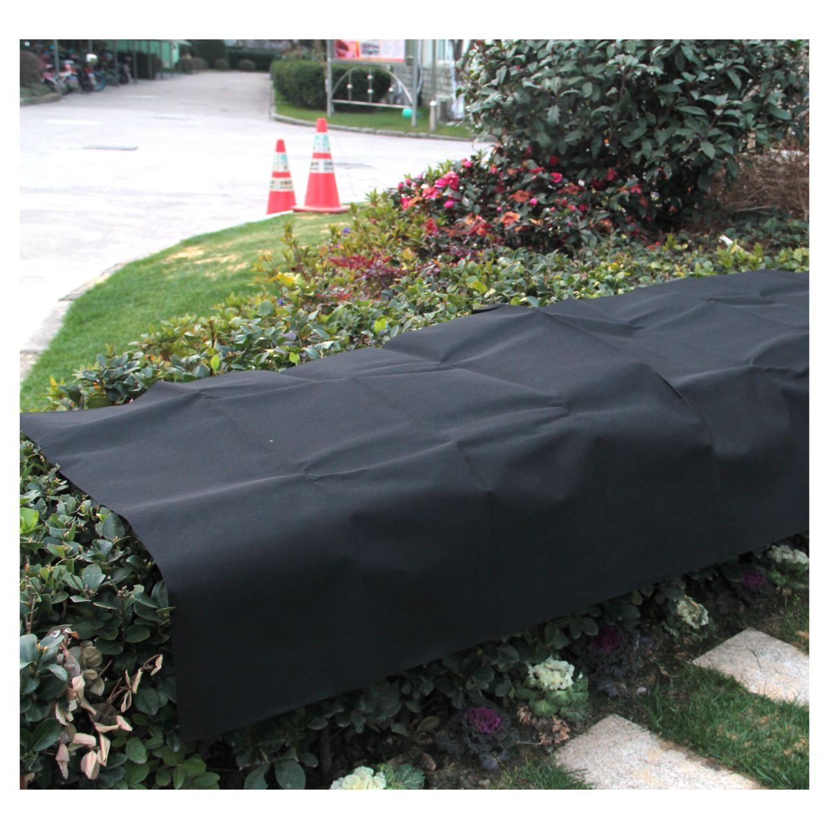 GARDENSTAR Voile d'hivernage en polypropylène noire- 10m, 20gr/m²