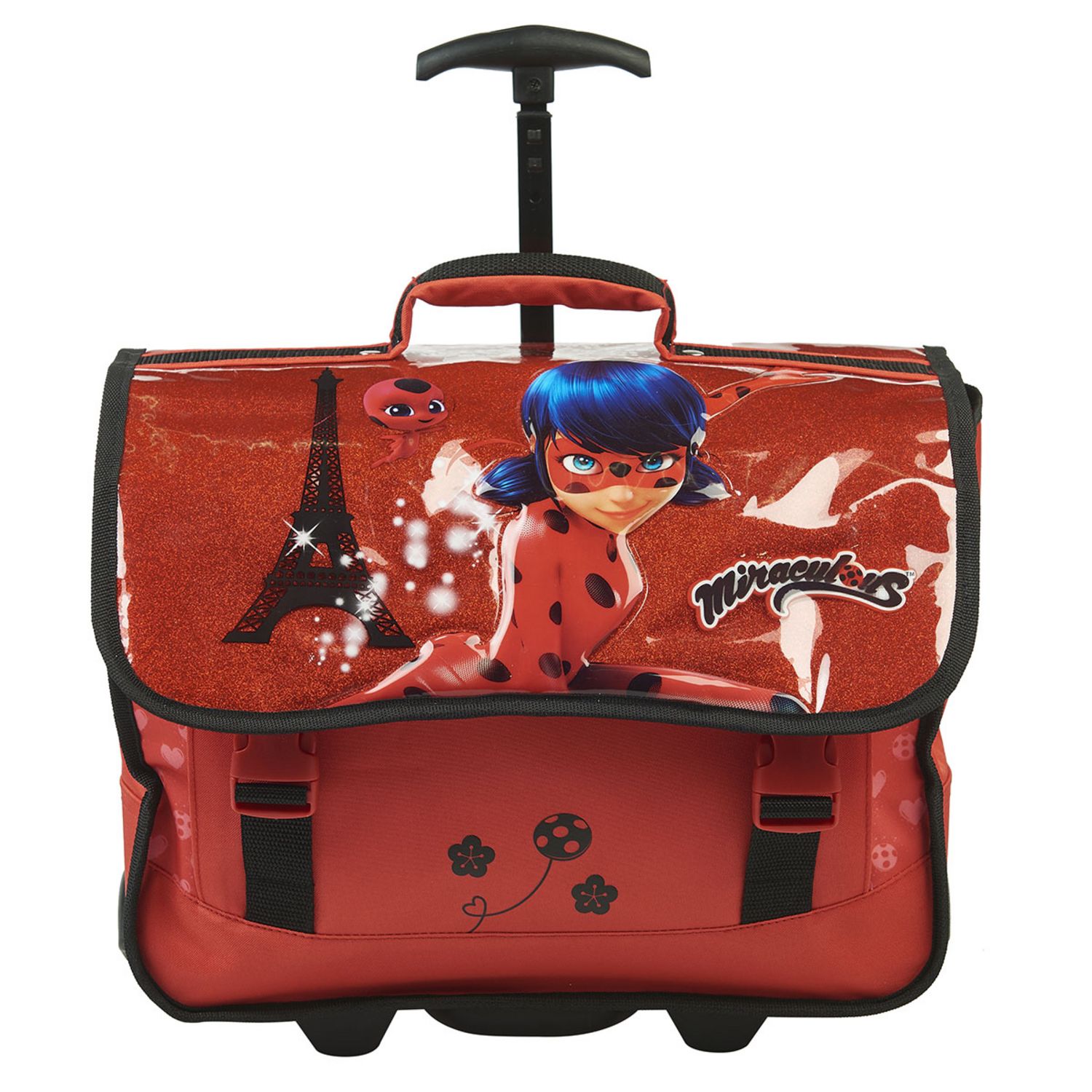 Cartable roulettes 31cm Miraculous Ladybug