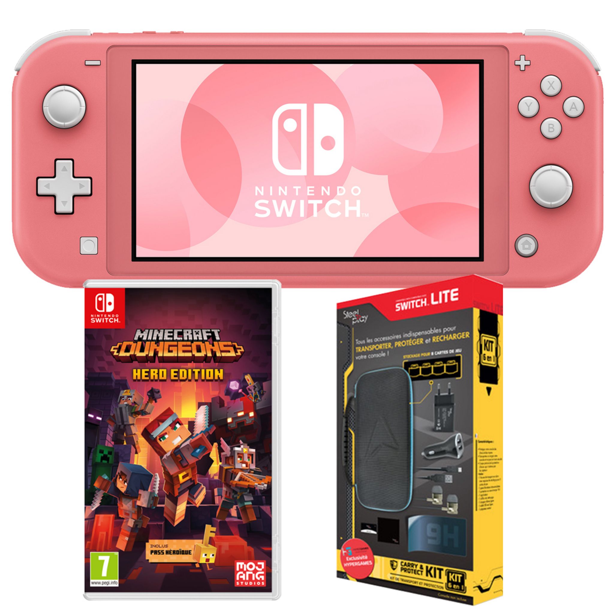 Minecraft dungeons - hero edition (pass héroique inclus) - jeu nintendo  switch NINTENDO