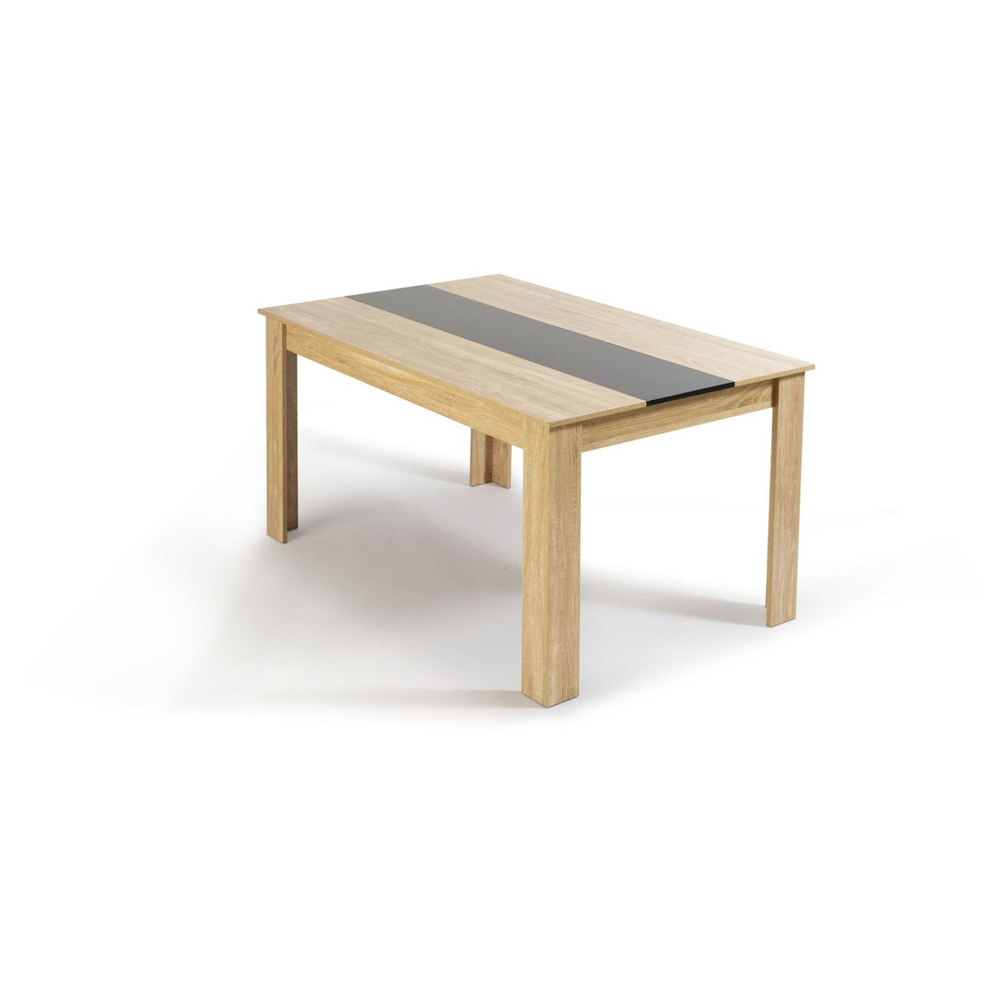 HOMIFAB Table à manger extensible 160/215 cm effet chêne - Odense