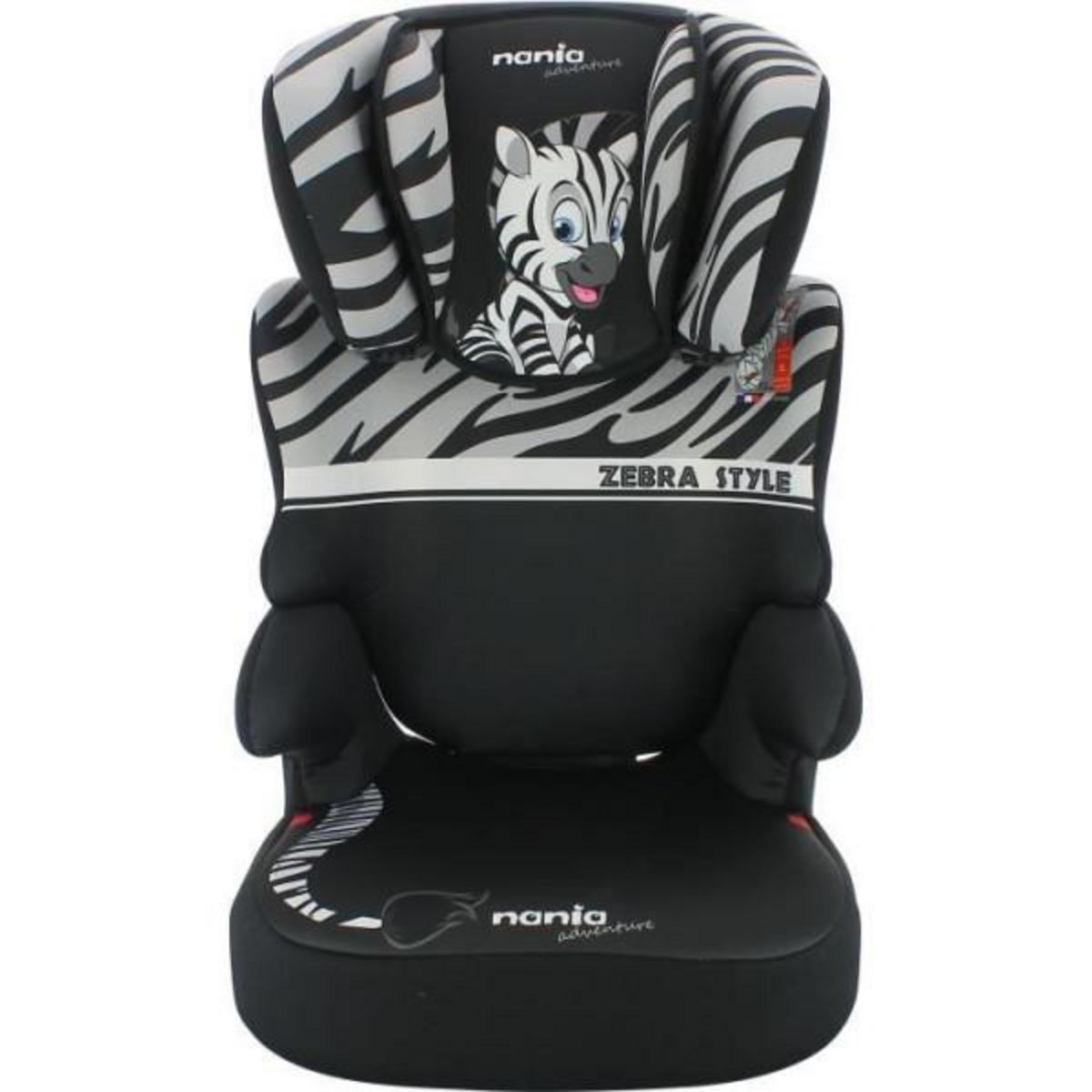 NANIA Siege Auto Rehausseur NANIA BEFIX - Isofix - Groupe 2/3 (15-36Kg) -  Avec dossier - Tetiere réglable en hauteur - Flamingo - Fabriqué en F pas  cher 