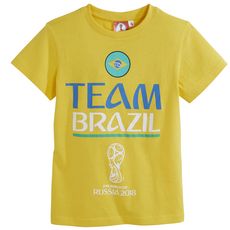 FIFA T-shirt Coupe de Monde de foot Brésil (Jaune)