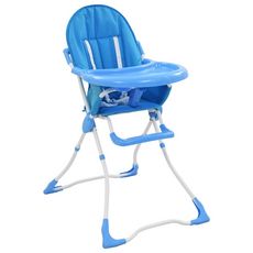 Chaise haute pour bebe Bleu et blanc