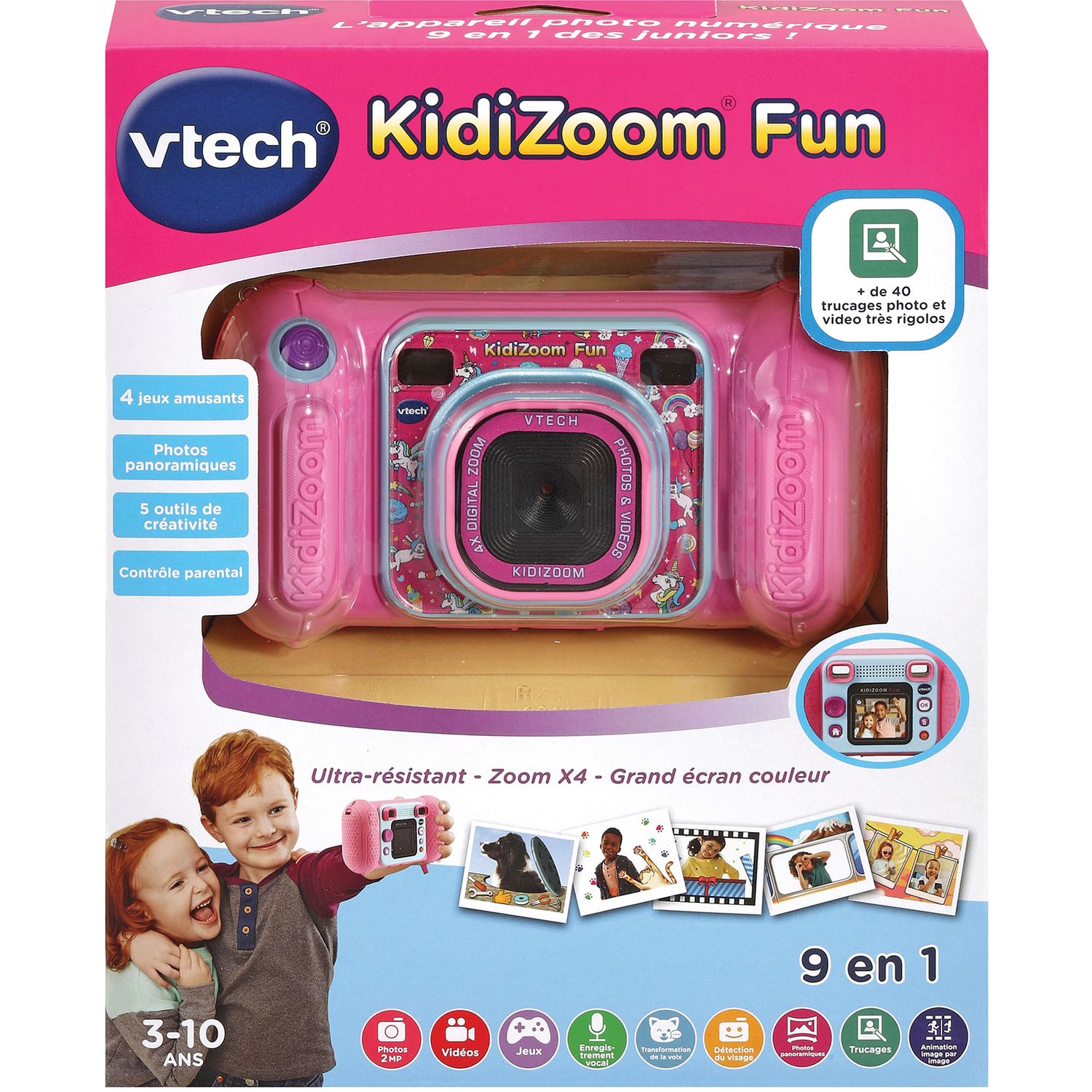 VTECH KidiZoom Fun Rose pas cher Auchan.fr