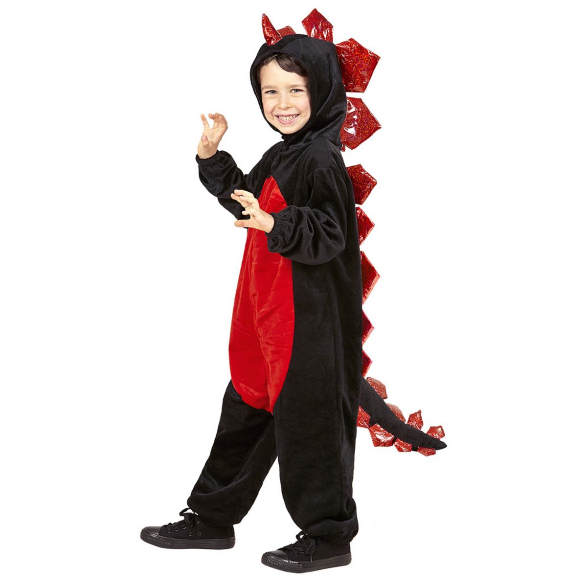 WIDMANN Déguisement De Dragon Noir Et Rouge - Enfant - 18/24 mois (81 à 86 cm)