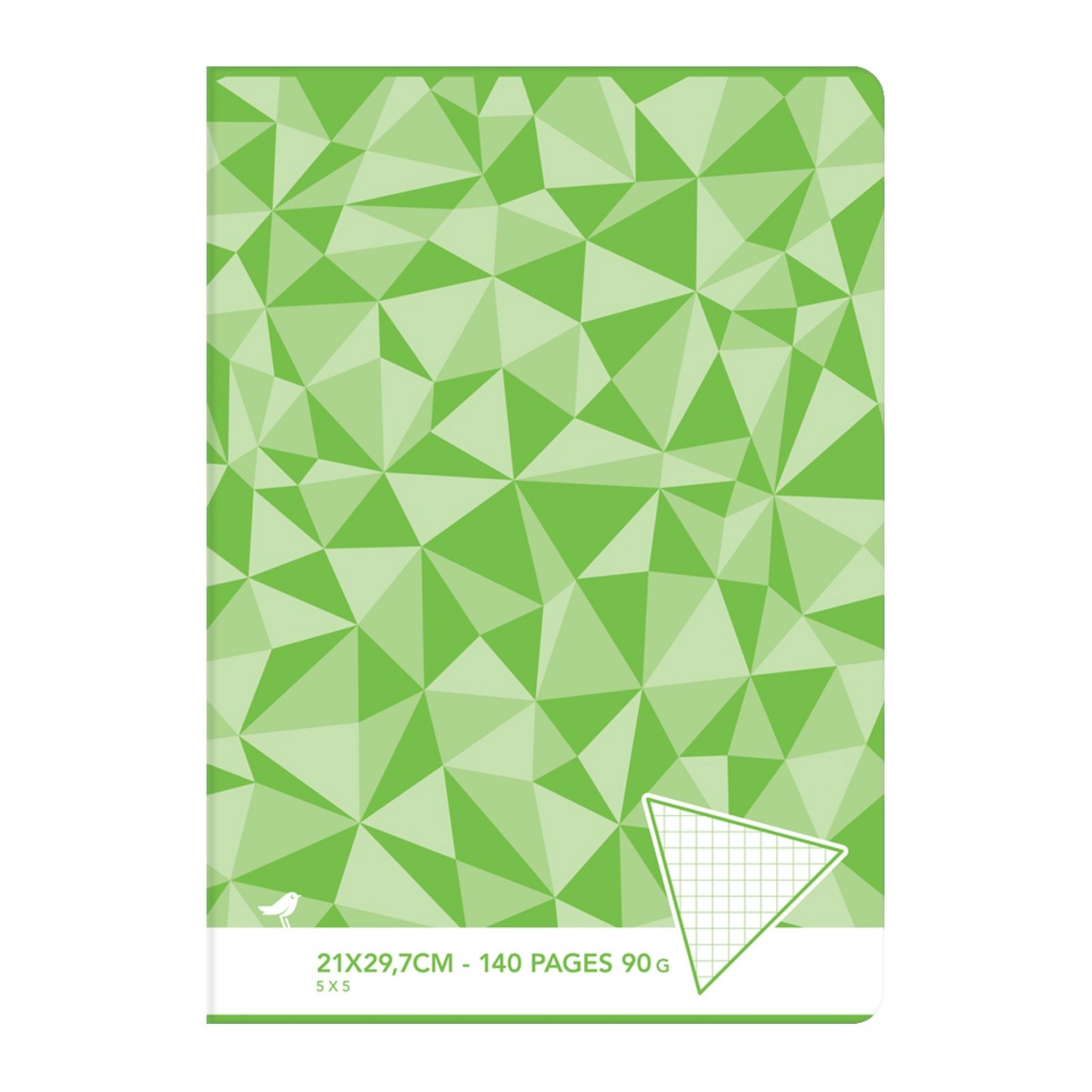 AUCHAN Feuilles simples 200 pages 21x29,7cm petits carreaux 5x5 perforées  pas cher 