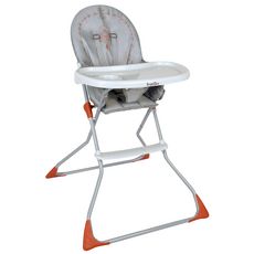 TROTTINE Chaise haute bébé Kelvin  (Rouge/gris)
