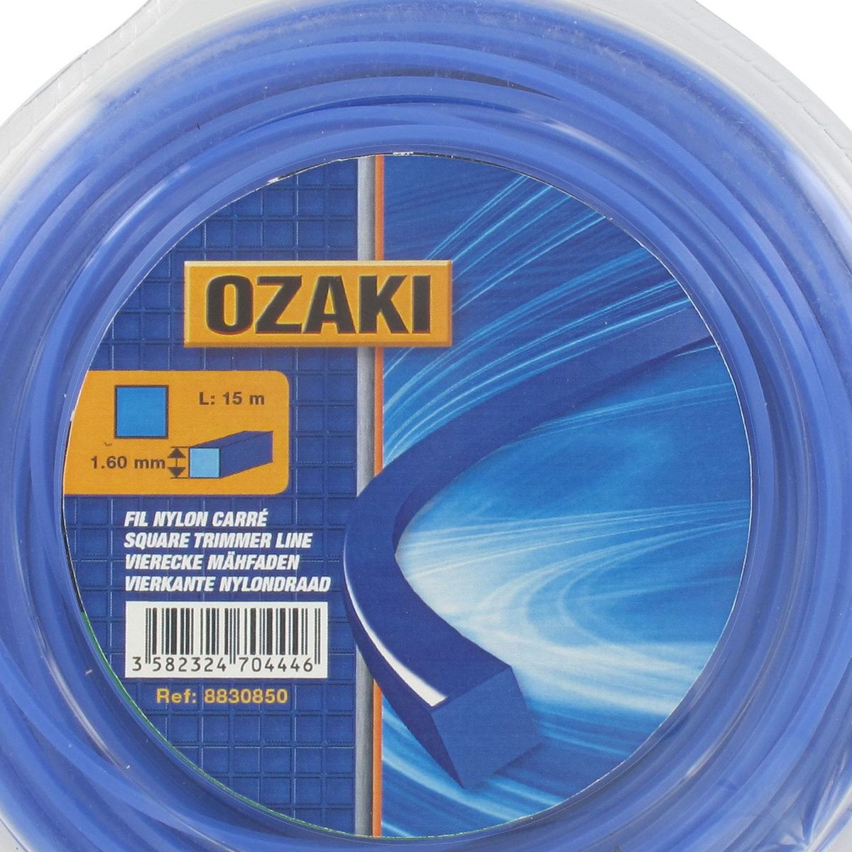 OZAKI Fil nylon carré d. 1,60 mm