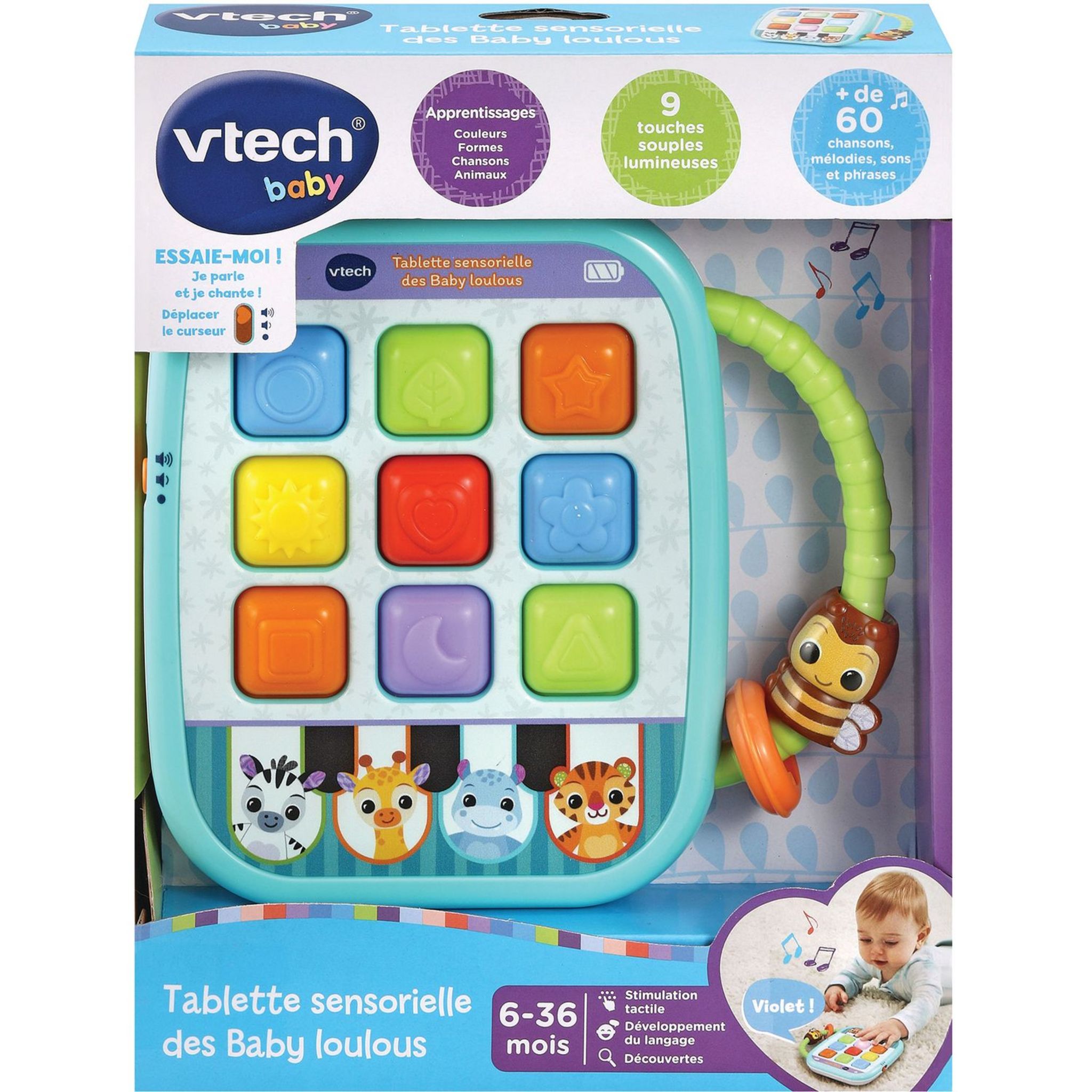 VTECH Tablette sensorielle des baby loulous pas cher 