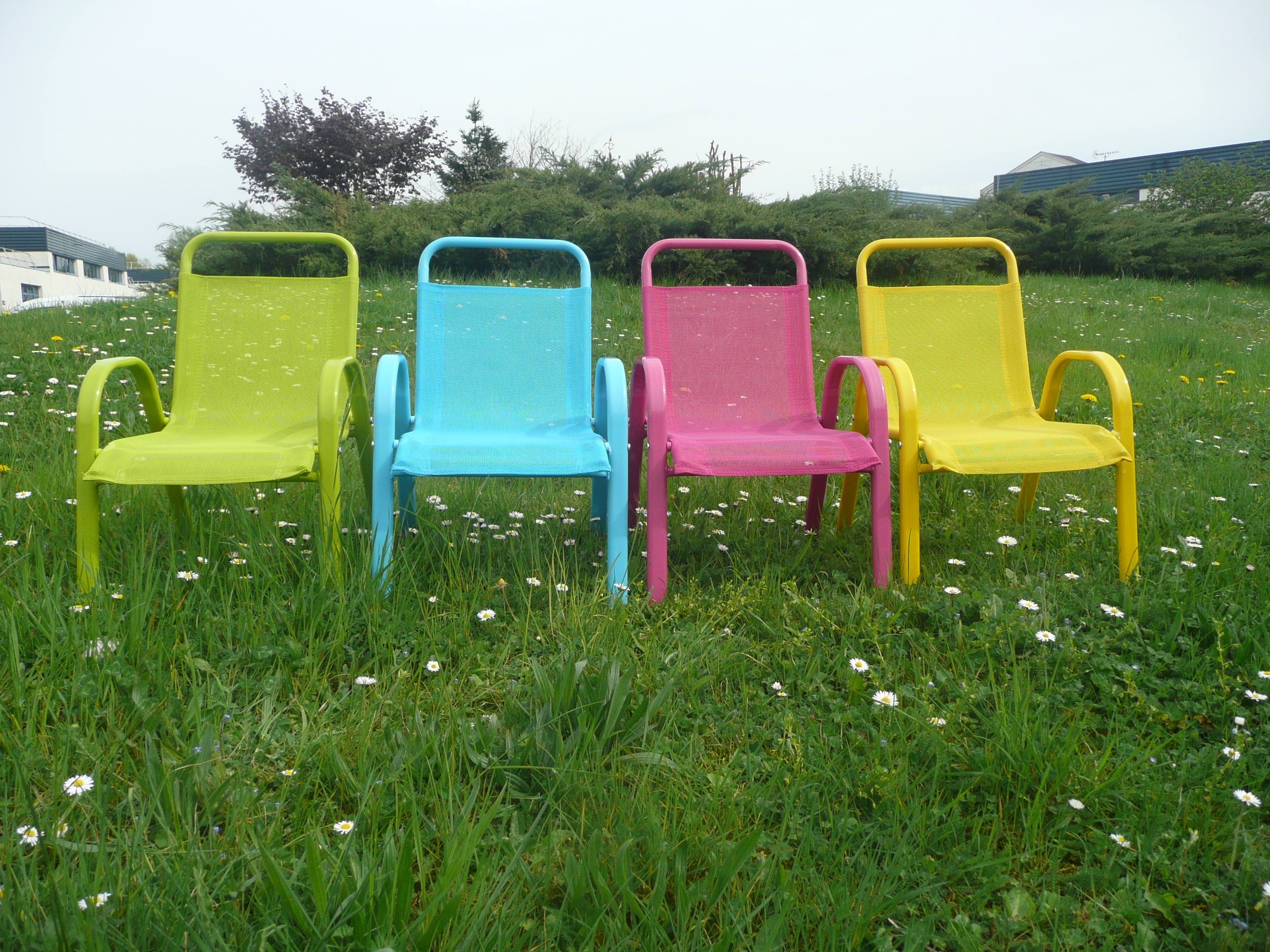 Chaise d'extérieur pour enfant - Vert pas cher 