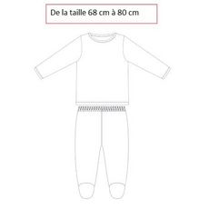 IN EXTENSO Pyjama 2 pièces licorne bébé fille (Ecru)